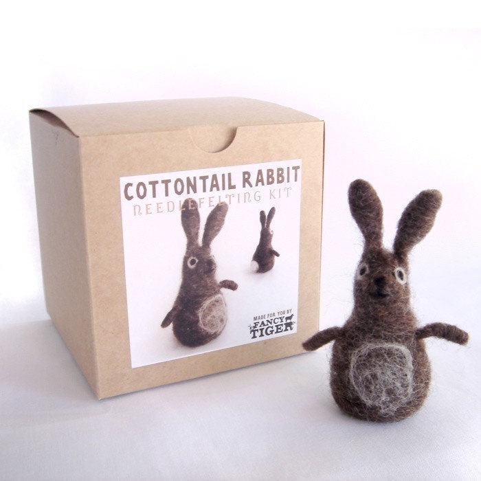 Cottontail Rabbit Needle Felting Kit