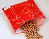 Blast Off - Medium Reusable Sandwich Bag from green by mamamade