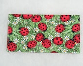 Checkbook Cover - Ladybug large