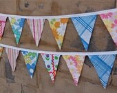 Sherbet Vintage Sheets Pennant Banner - 15'