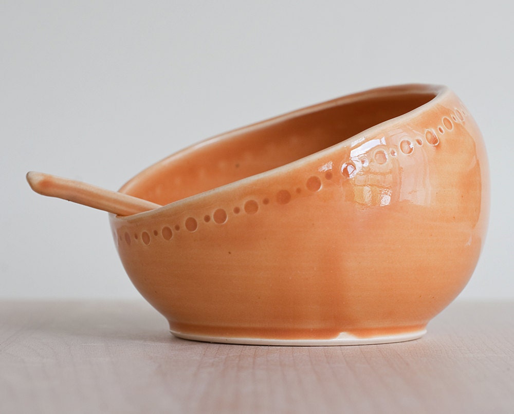 Salt Cellar and Spoon - color options - MADE TO ORDER