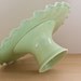 Cake Stand Tier Set - Medium 10" and Small 7" - Ruffle Stands - Green
