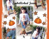 Autumn Patches Appliqued and Embellished Jeans eBook Pattern