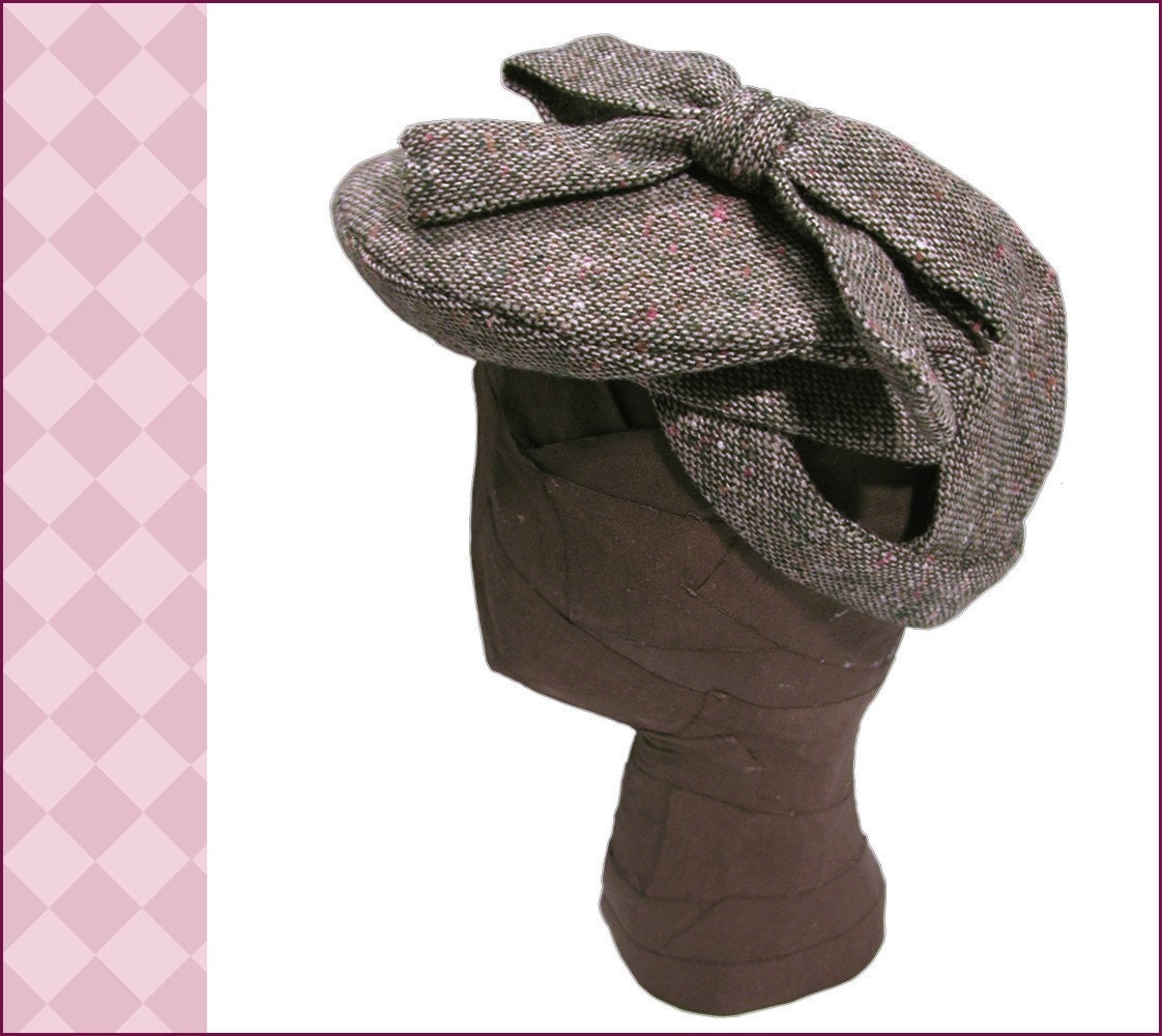 NVL 1940s Three Hour  Beret pattern in PDF 23" head