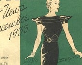 Butterick Fashion News booklet December 1933 in PDF