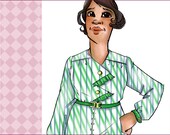 NVL 1930s My First 30s Dress 42 bust PLUS SIZE