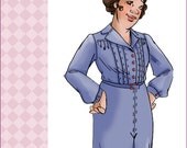 NVL 1930s Sunday afternoon frock 42 or 50 bust PLUS SIZE