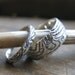 wood grain ring PLYWOOD sterling silver SET faux bois