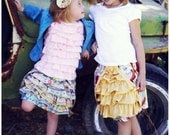 Ooh La La Ruffled Skirt How To Easy PDF Pattern 12 month 2t 3t 4 5 6 Boutique Epattern Tutorial Ebook