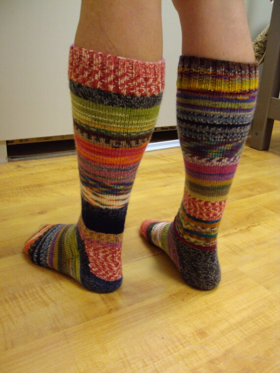 Small Size Super Tall Stripey Socks