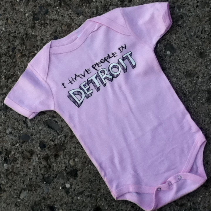 I have people in Detroit - onesie - pink