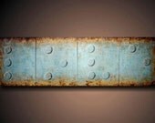 PAINTING JMJSTUDIO ORIGINAL 4 PIECE BRAILLE PAINTING  20 X 64 INCHES LOVE TEXTURED