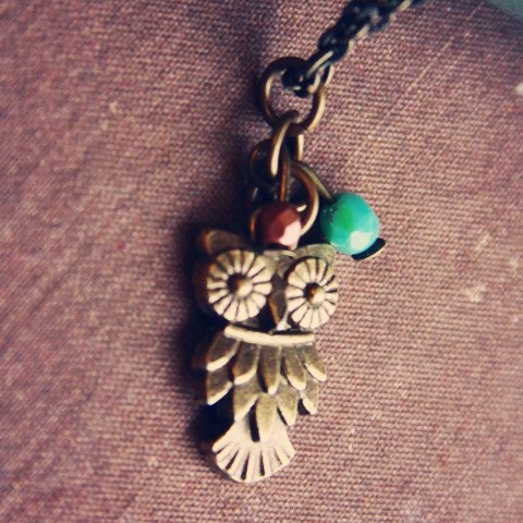 The Little Brass Owl Necklace