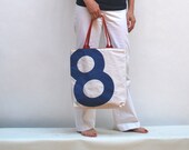 Recycled Sail summer Tote - Blue number 8
