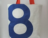 Reiter8 Recycled Sail Tote - Blue Number 8