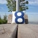 Recycled Sail Throw Pillow - Blue number 8