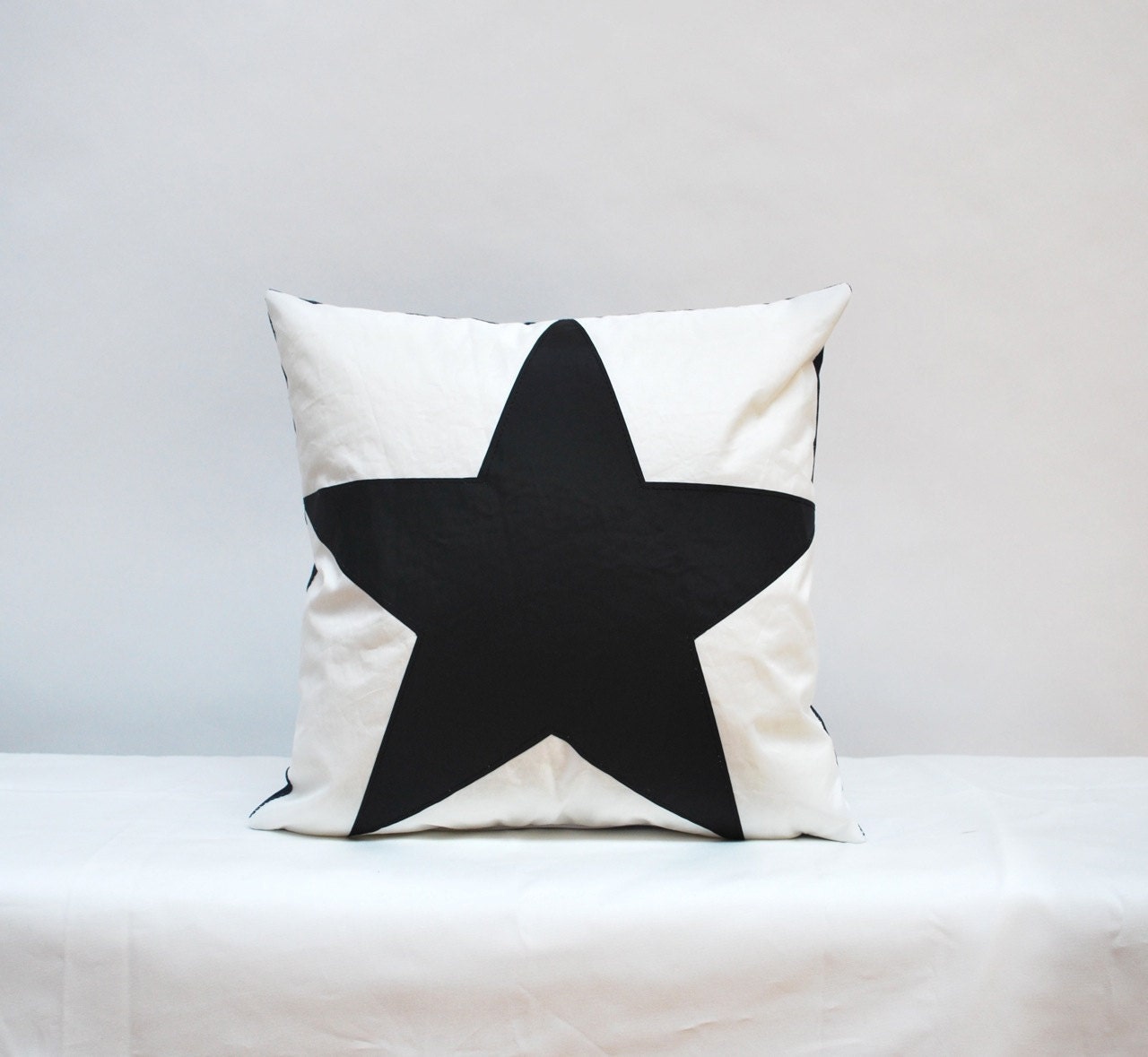 Recycled Sail Throw Pillows - Red Star