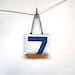 Recycled Sail Purse - Blue Number 7