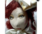 SALE 40% OFF - Sour Cream Girl OOAK Art Doll