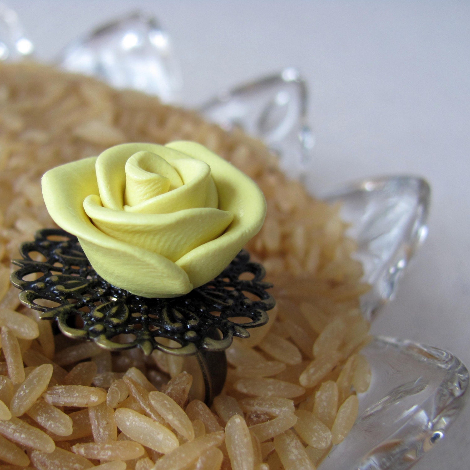 Mellow Yellow Rose Ring