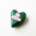 Clay Heart Keepsake- Wee Sentiment with Fabric Bunny Gift Pouch