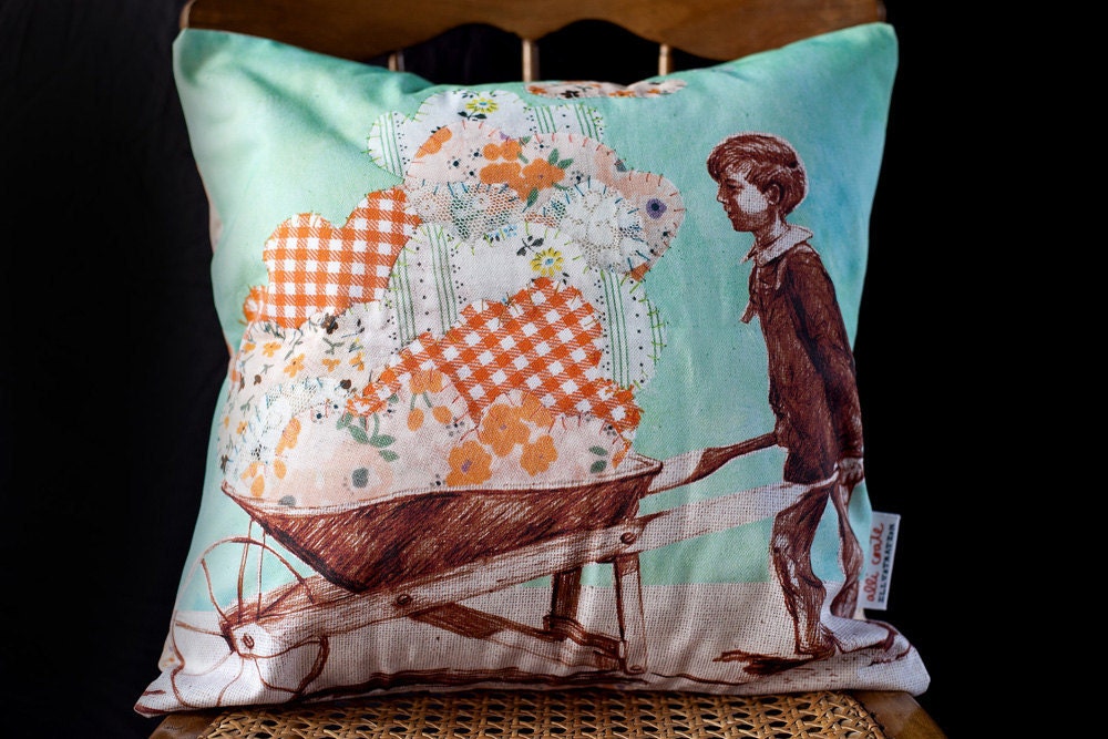 Cloud Carrier Pillow Cover
