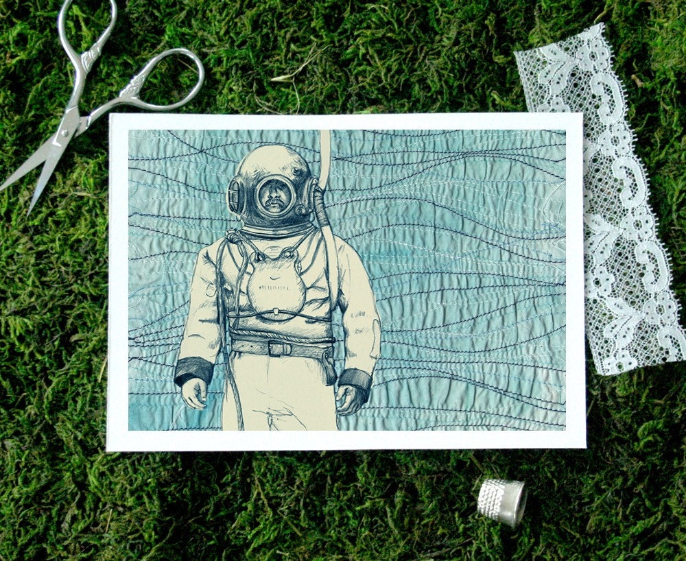 Deep Sea Diver 5x7 print