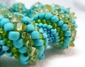 Smooth Sailing Cellini Spiral Beadwoven Bangle Bracelet - The Twisted Collection
