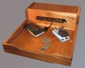 office organizer or phone station, cherrywood & walnut