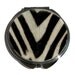 Zebra Print Hair-on Cowhide Compact Mirror - by UNEARTHED