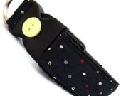 Eco Pet Collar - Recycled Navy Dot Necktie