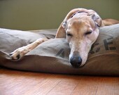 FEATURED ON HGTV - Bow Wow Beds Handmade XL 38x50 Unique Tough Big Dog Bed Cover made from Quality Duck Canvas 20 Great Colors with Personalization