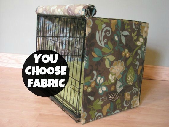 Designer 42L Dog Crate Cover : Choose from over 600 Fabrics / Custom Sizes Available