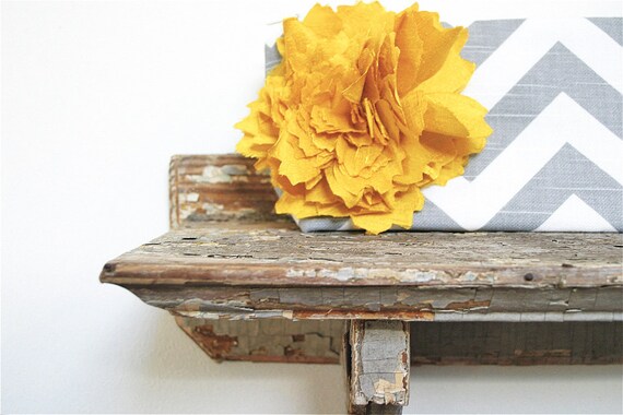 yellow and grey chevron stripe clutch, fashion your spring wedding