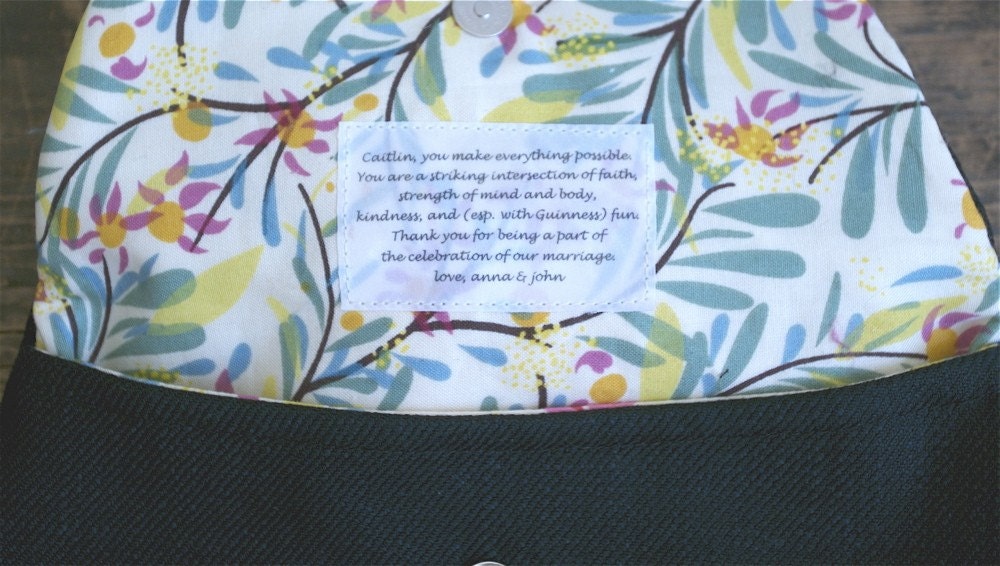 design your own peony clutch