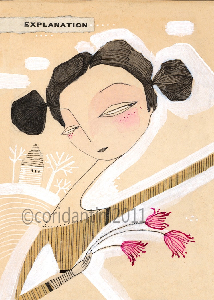 explanation - 5x7 inch limited edition - archival print by cori dantini