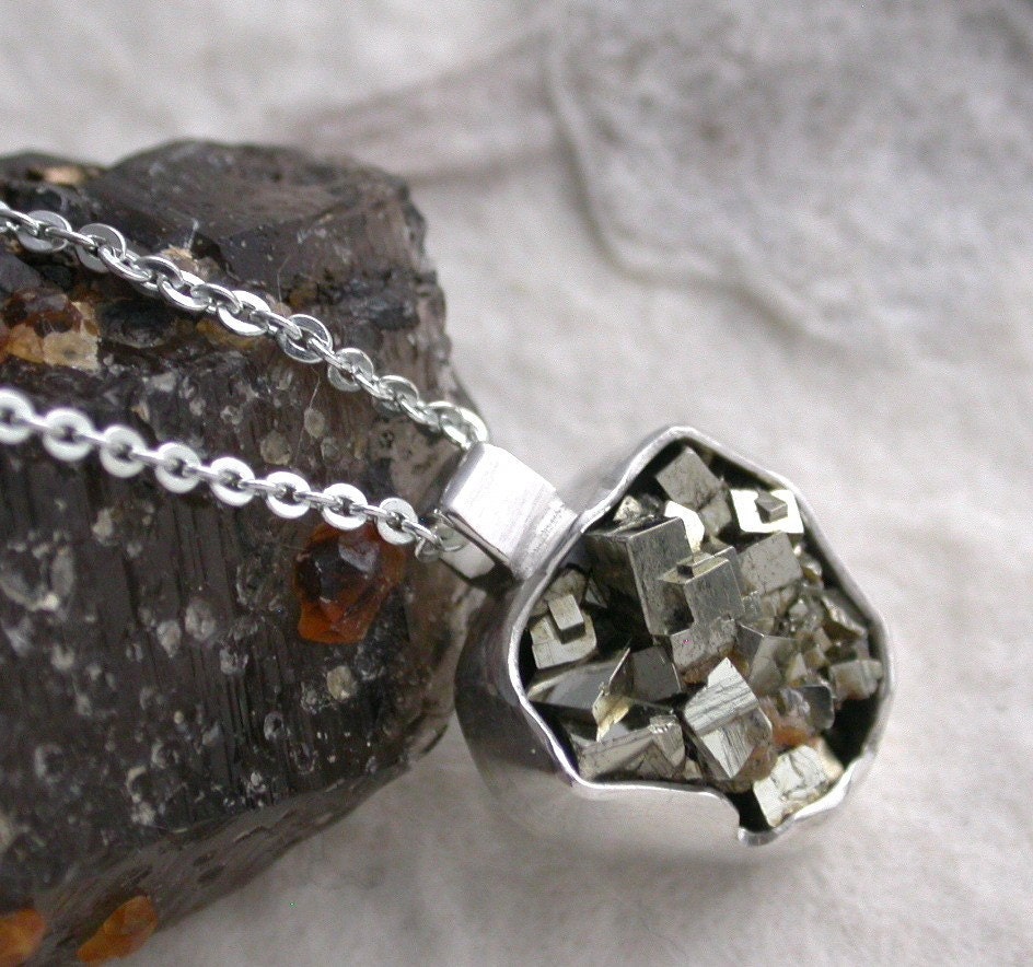 Pyrite Sterling Silver Necklace