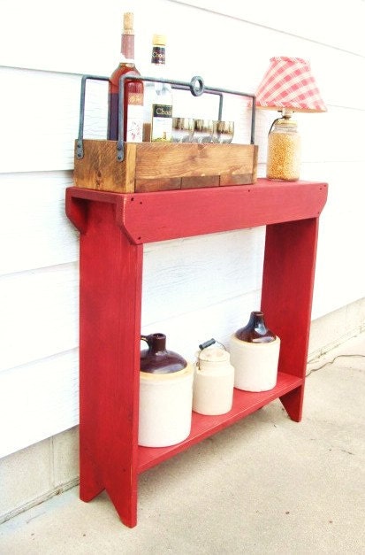 Console Table Narrow Table Storage Entryway Table Red Cottage French Country Farmhouse