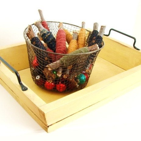 Wood Serving Tray Kitchen Tray Storage Tray Weddings Cottage Farm Beach French Country Home Decor