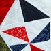 Nautical Beach Lap Quilt - Red, Blue, White Cottage Lap, Baby, or Toddler Quilt for boy or girl, home