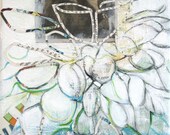 Memory Palace original mixed media painting by Polly Jones