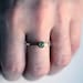 Tsavorite garnet ring - green garnet - gemstone ring - stack ring -recycled sterling silver - January birthstone - emerald like - size 7