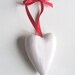 Custom wood heart wedding favor hand-painted flower choose your own colors