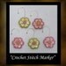 Flowers Crochet Stitch Markers Polymer Clay Stitchmarkers BHV OGLD MHA