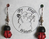 Lady Bug earrings