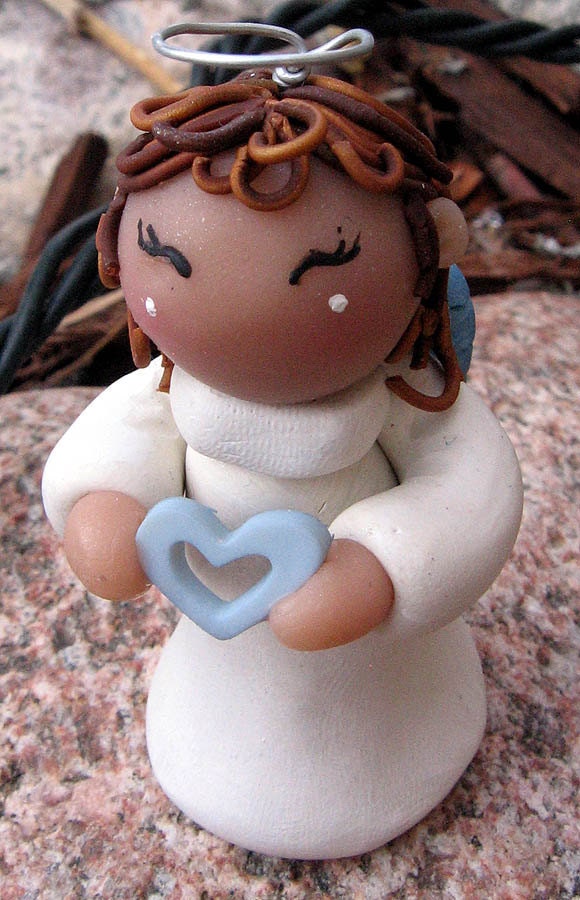 Polymer Clay snow angel
