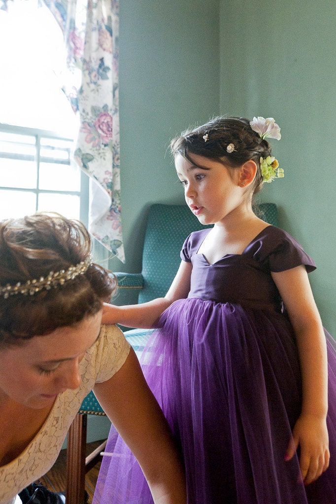 Flower Girl Dress Purple