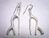 coral branch earrings