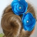 Ocean Blue Hair Pins or Shoe Clips