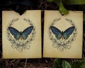 Forest Butterfly--Vintage Style Gift Tags